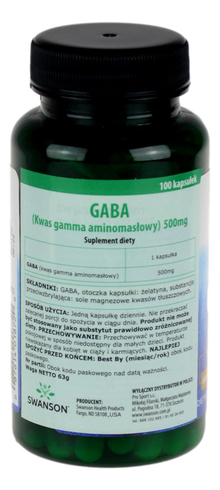 GABA 500mg - 100kaps SWANSON