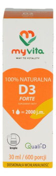 Witamina D3 FORTE 2000 j.m. 30ml MY VITA