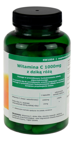 Witamina C 1000mg z dziką różą - 90kaps SWANSON