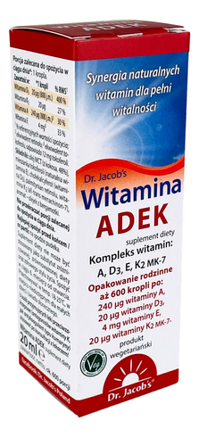 Witamina ADEK w kroplach 20ml DR. JACOB'S