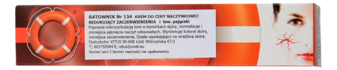 Krem do cery naczynkowej - Ratownik 134 - 50g DR RETTER