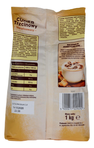 Cukier trzcinowy 1kg MY10