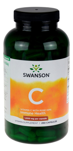 Witamina C 1000 mg z dziką różą - 250kaps SWANSON