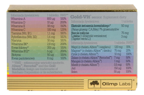 Gold-Vit senior 30 tabletek OLIMP