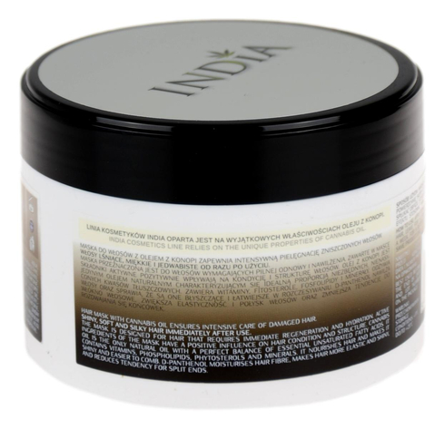 Maska do włosów z olejem z konopi 200ml INDIA