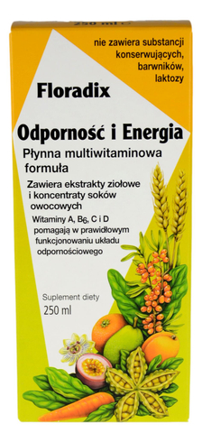 Floradix Odpornosć i Energia (Tonik) 250ml