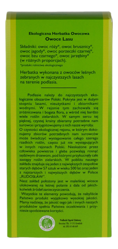 Herbatka Owoce Lasu EKO 100g DARY NATURY