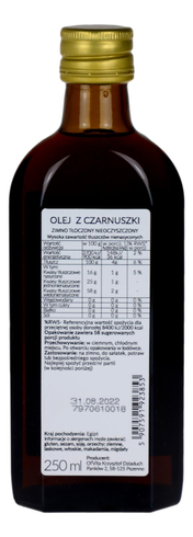 Olej z czarnuszki 250ml OLVITA