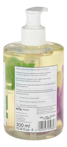 Żel do higieny intymnej Kora dębu + Szałwia 300ml VISPLANTIS