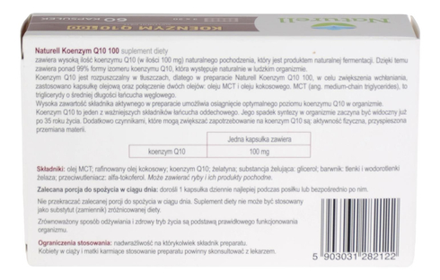 Koenzym Q10 100 - 60 kapsułek NATURELL