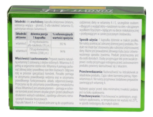 Tokovit A+E natural 30 kapsułek HASCO-LEK
