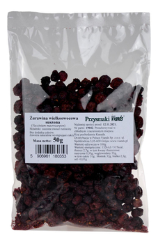 Żurawina wielkoowocowa suszona 50g VIANDS