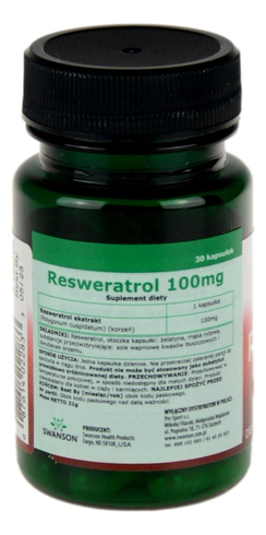 Resweratrol (resveratrol) 100mg - 30kaps SWANSON