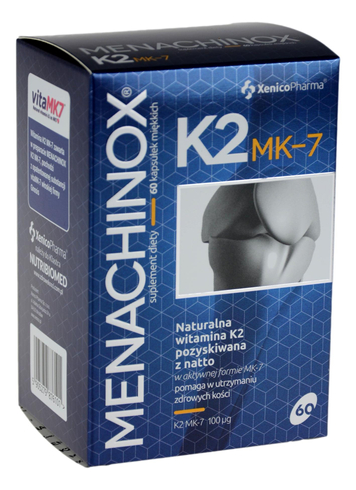 Menachinox Witamina K2 MK-7 60 kapsułek - XENICO PHARMA