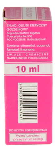 Olejek eteryczny goździkowy 10ml ETJA