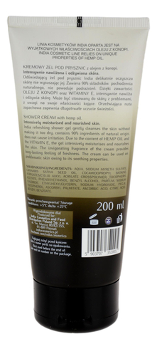 Kremowy żel pod prysznic z olejem z konopi 200ml INDIA