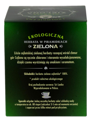 Herbata zielona w piramidkach EKO 25x2g DARY NATURY