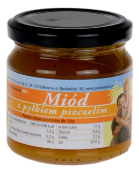 Miód z pyłkiem kwiatowym 250g ŁYSOŃ