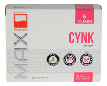 MAX Cynk 10mg 30 tabletek COLFARM