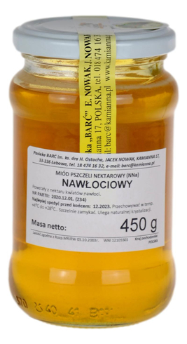 Miód nawłociowy 450g Pasieka BARĆ Kamianna