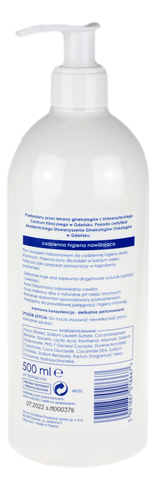 INTIMA kremowy płyn do higieny intymnej z kawasem hialuronowym 500ml ZIAJA