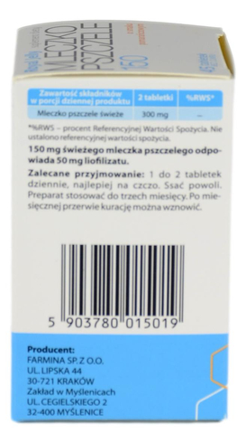 Mleczko pszczele 150 300mg 45kaps APIPOL FARMA