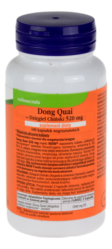 Dong Quai 520 mg 100kaps. NOW