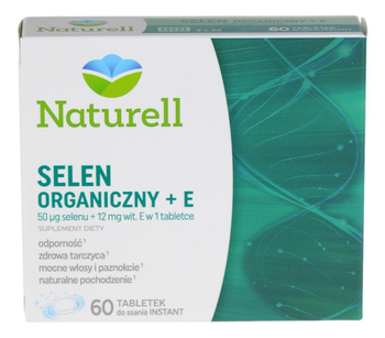 Selen Organiczny + wit. E - 60 tabletek NATURELL