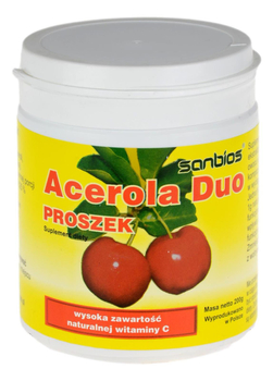 Acerola Duo proszek - naturalna Witamina C - 200g SANBIOS