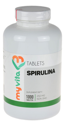 Spirulina 250mg 1000 tabletek MYVITA