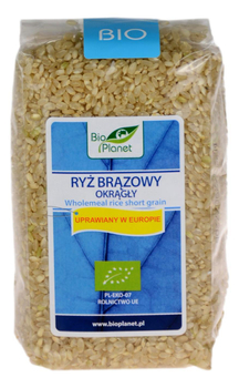 Ryż brązowy okrągły BIO 500g BIO PLANET