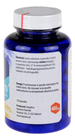 Colostrum kozie Capra 500mg 120 kapsułek HEPATICA