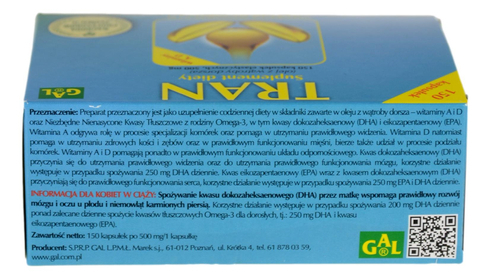 Tran 500mg 150kaps GAL