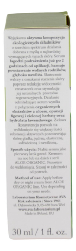 Aloe Organic - Serum do twarzy anti-aging - Opuncja i Aloes - 30ml AVA