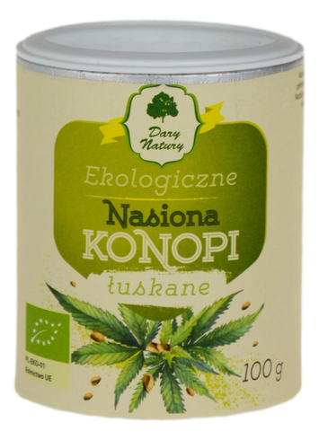 Nasiona konopi łuskane EKO 100g DARY NATURY