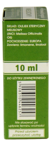 Olejek eteryczny melisowy 10ml ETJA