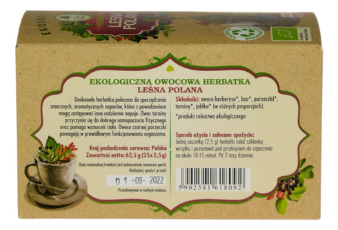 Herbatka Leśna Polana EKO 25x2,5g DARY NATURY
