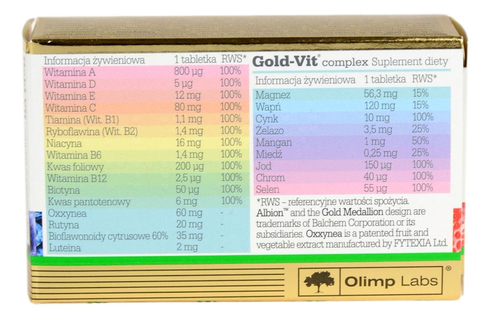 Gold-Vit complex 30 tabletek OLIMP