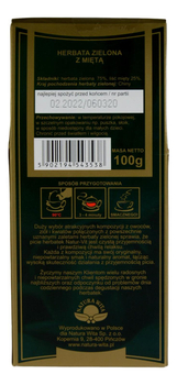 Herbata zielona z miętą 100g NATURA WITA