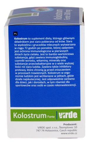 Colostrum FORTE 500mg 60 kapsułek VIRDE
