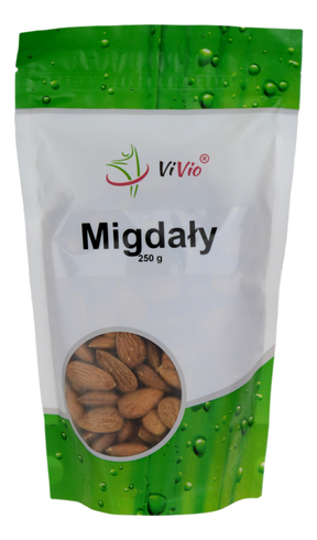 Migdały całe łuskane 250g VIVIO