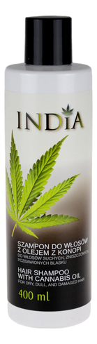 Szampon do włosów z olejem z konopi 400ml INDIA