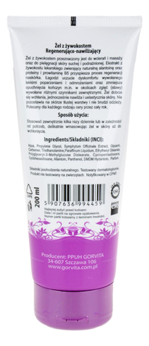 Żel z Żywokowstem regenerująco-nawilżający 200ml GORVITA