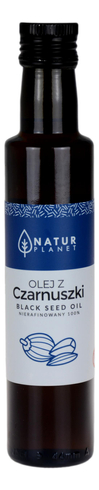 Olej z czarnuszki 250ml - Nierafinowany 100% - NATUR PLANET
