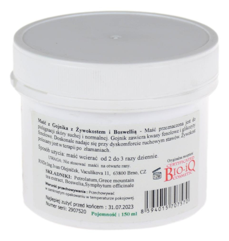 Maść z Gojnika z żywokostem i boswellią 150ml FARM-VIX