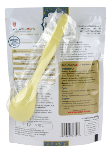 Kolagen NCN Morski Gold (kolagen + witamina C + cynk + magnez) - proszek 100g