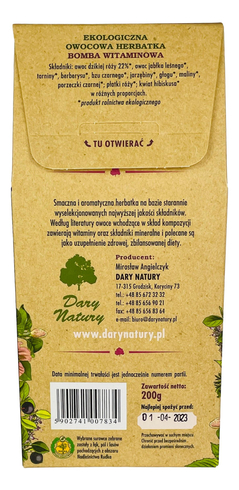 Herbatka bomba witaminowa EKO 200g DARY NATURY