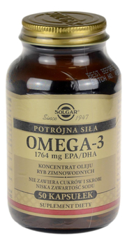 Omega-3 1764 mg EPA/DHA 50 kaps. SOLGAR