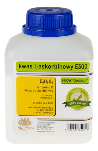 Kwas L-askorbinowy E300 - Witamina C - 500g YUCCA