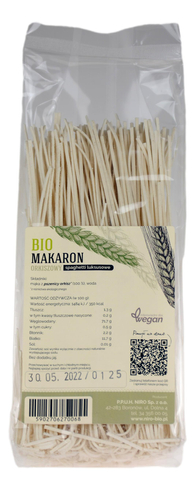 Makaron orkiszowy spaghetti luksusowe BIO 250g NIRO